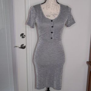 Caution To The Wind Striped short dress SZ S (Pre-Owned)